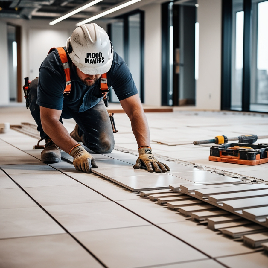 floor wall tiling works